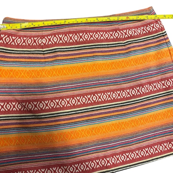 Ladakh Multicolor Striped Mini Skirt - Picture 7 of 9